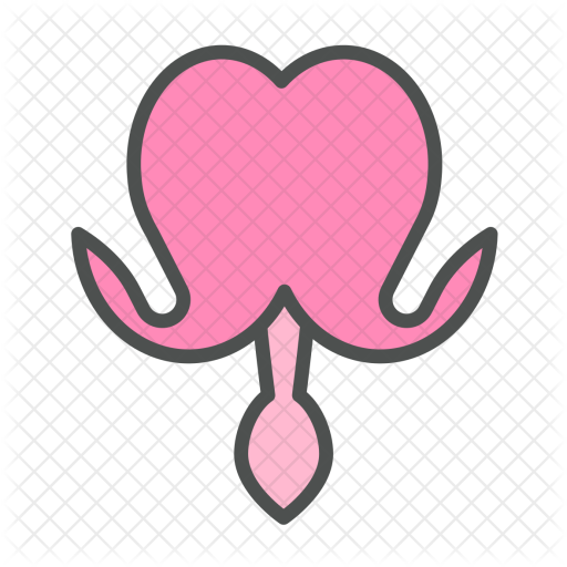 Flower, Bleeding, Heart, Blossom, Nature, Spring Icon - Asian Bleeding-heart (512x512)
