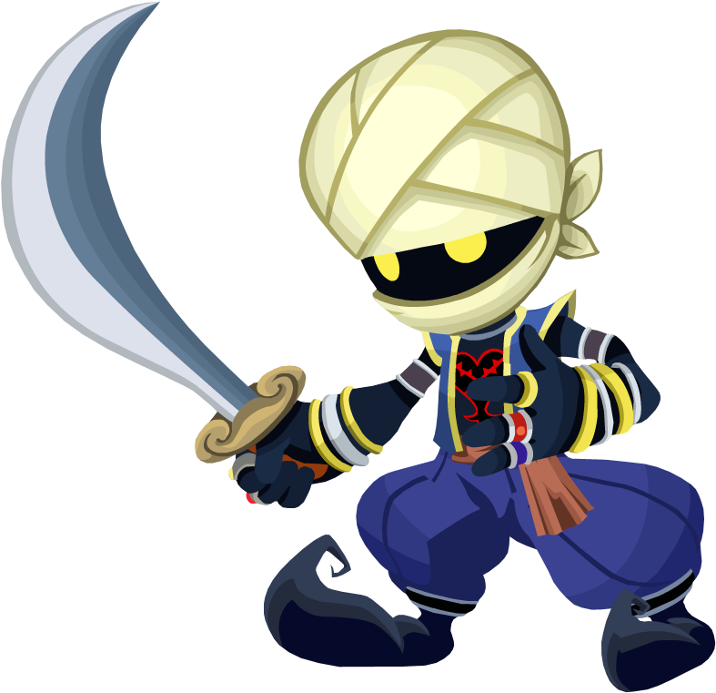 Kingdom Hearts Χ Kingdom Hearts - Kingdom Hearts Heartless Bandit (870x826)