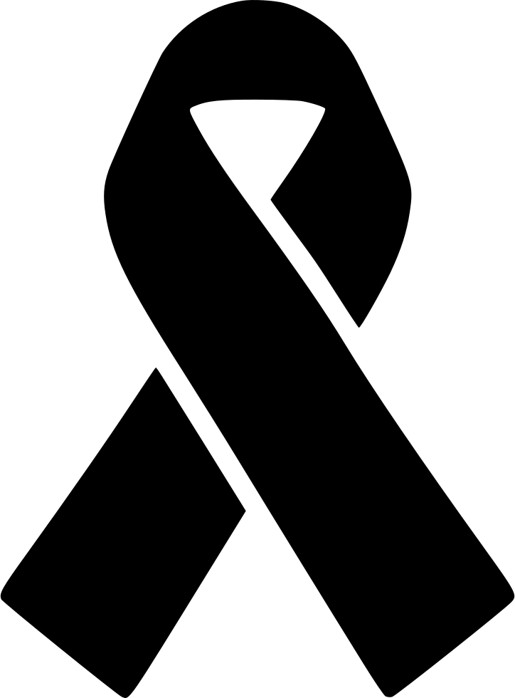Ribbon Hiv Comments - Breast Cancer Ribbon Clipart Black And White (724x980)