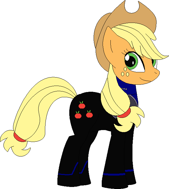 Commander Applejack Smith By Sonictrekker - Cartoon (583x651)