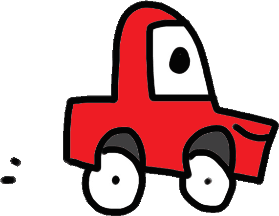 Instagram Car Sticker By Jon Burgerman - Cartoon Car Rolling Gif (768x1024)
