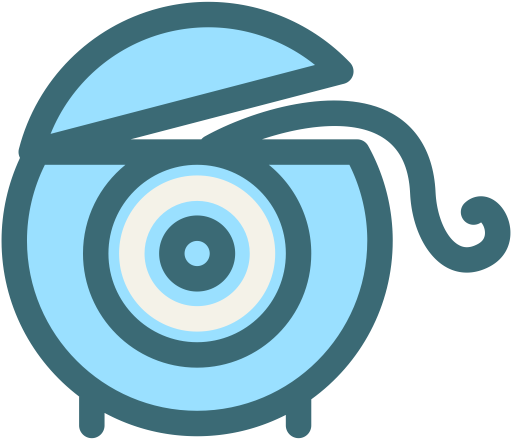 Dental Premium Color Symbol - Dental Floss Icon (512x512)