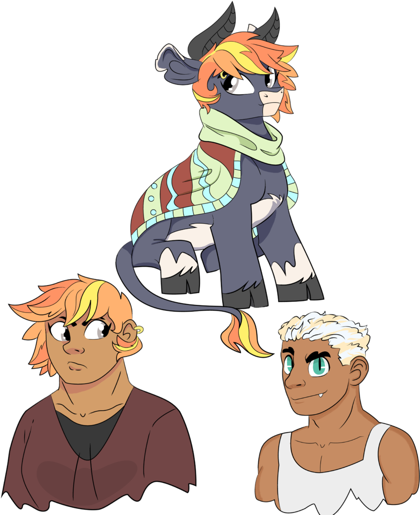 Dbkit, Clothes, Cloven Hooves, Cow, Human, Humanized, - Cartoon (861x1024)