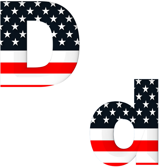 Abc Cliparts Border 8, Buy Clip Art - Usa Flag Colors Letters Png (570x720)