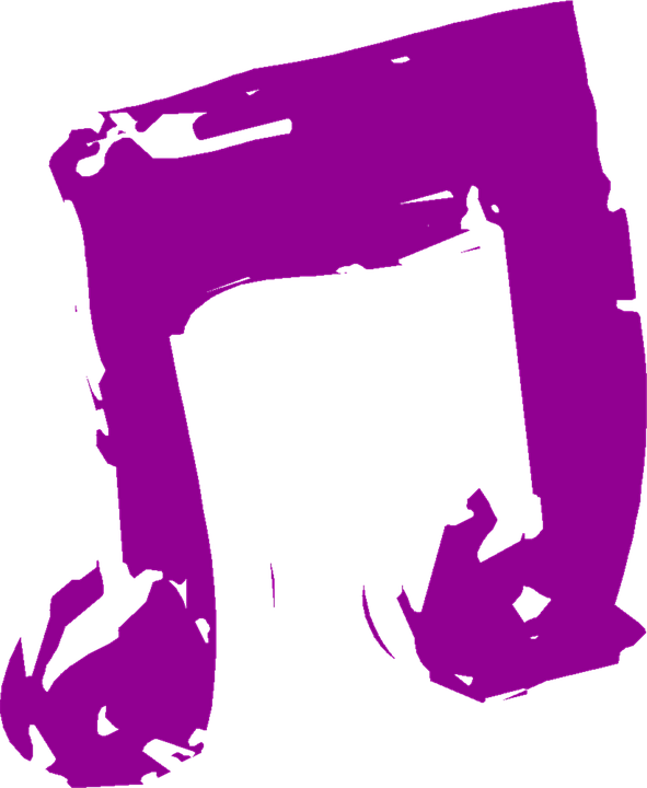 Note Clipart Purple Music - Gekleurde Muzieknoot (591x720)