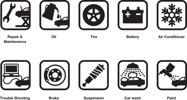Major Servicing Packages - Oil Change Icon Car (612x329)