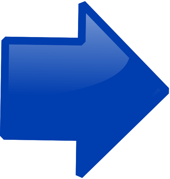 Blue Arrow Right Clip Art - Blue Arrow Right Png (564x594)