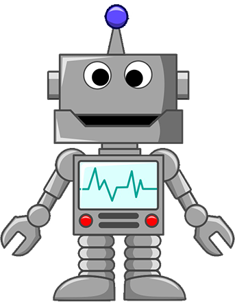 Binary Options Robots - Cartoon Robot (343x441)