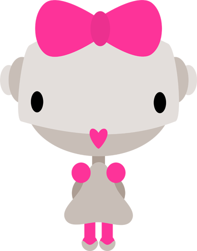 Chibi Robot Girl - Chibi-robo! (394x500)