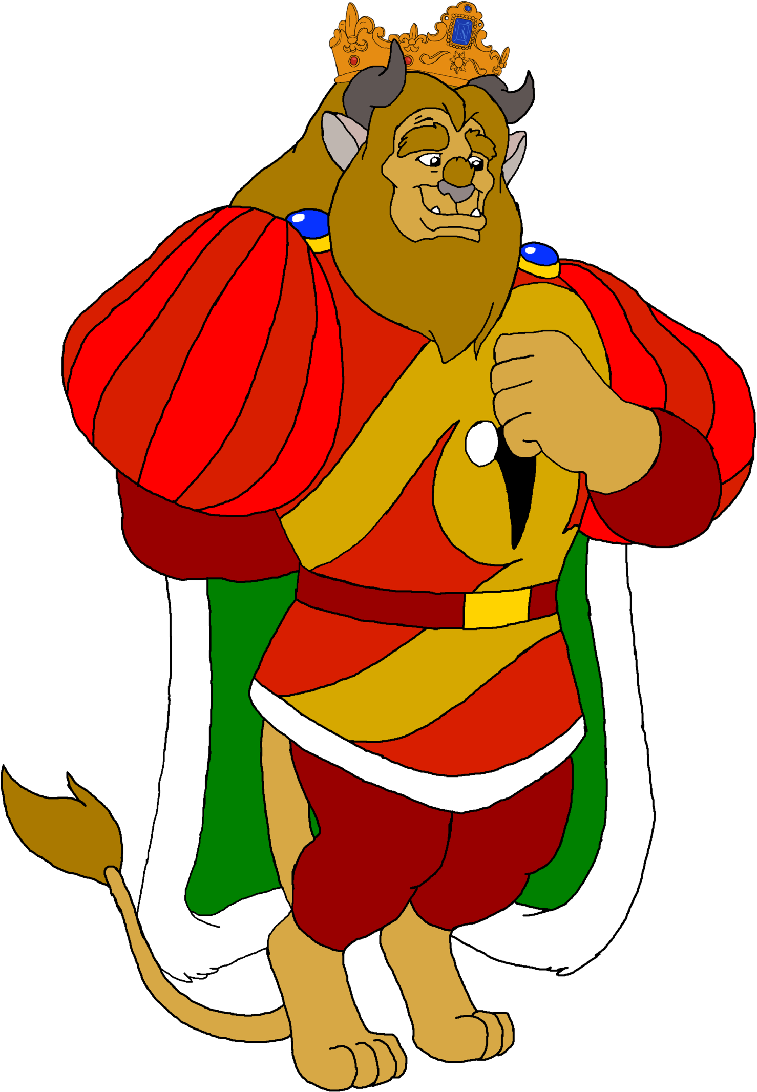 Prince Benny The Beast Christmas By Kingleonlionheart - Chili Pepper (1600x2238)