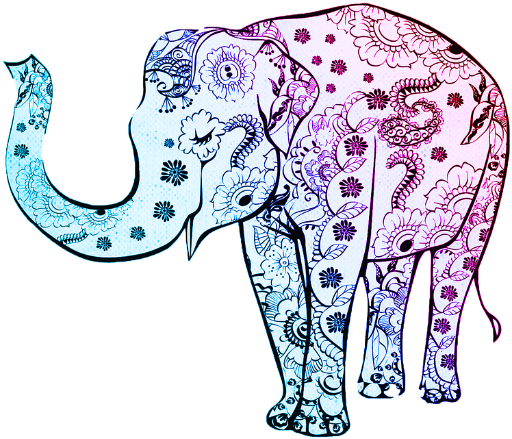Cafepress Cool Colored Elephant Twin Duvet (825x720)