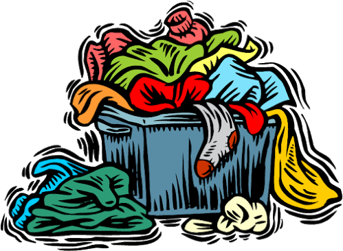 Residential House Cleaning Services, Deep Cleaning, - Pile Of Clothes Clipart (506x365)