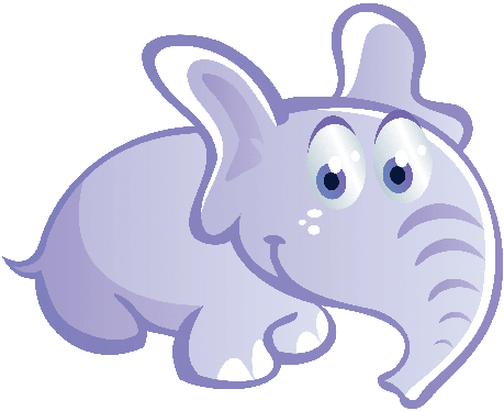 Baby Elephant - Illustration (558x399)