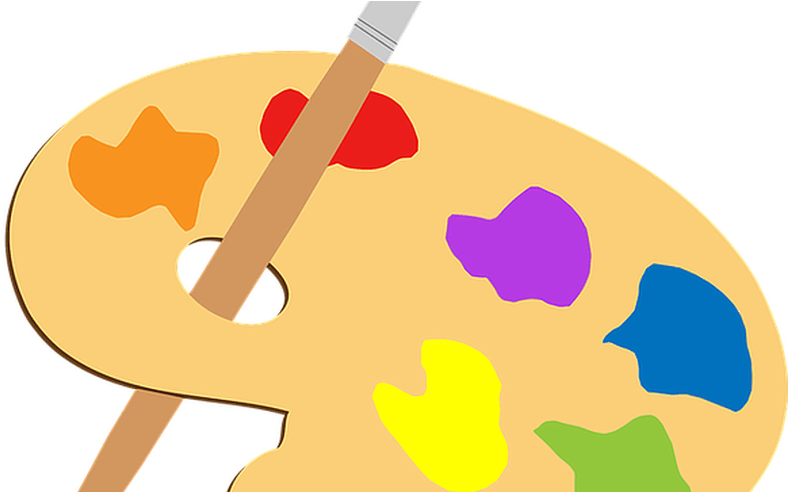 Artist Colorful Paint Brush Free Vector Graphic On - Art Brush Clip Art Png (800x491)