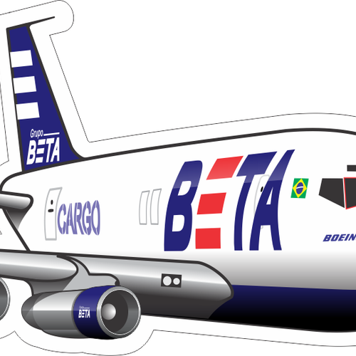 Adesivo Silhueta Boeing 707f Beta - Gulfstream G100 (500x500)