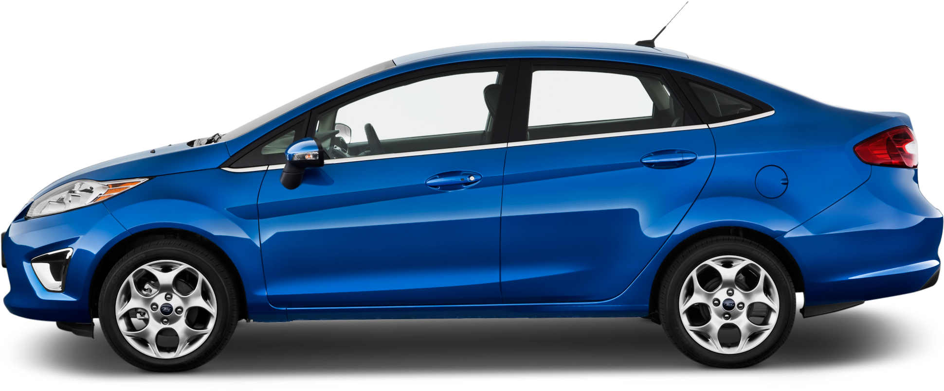 Ford Fiesta Sedan Side View Png Clipart - Ford Car Side View (2048x1360)