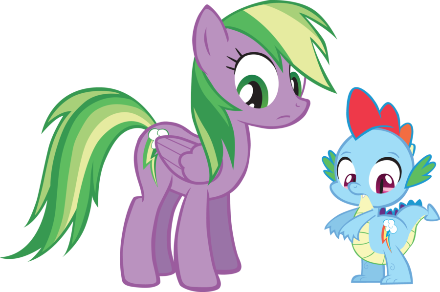 Scootaloo And Rainbow Dash Kiss - Mlp Recolors Rainbow Dash (900x598)