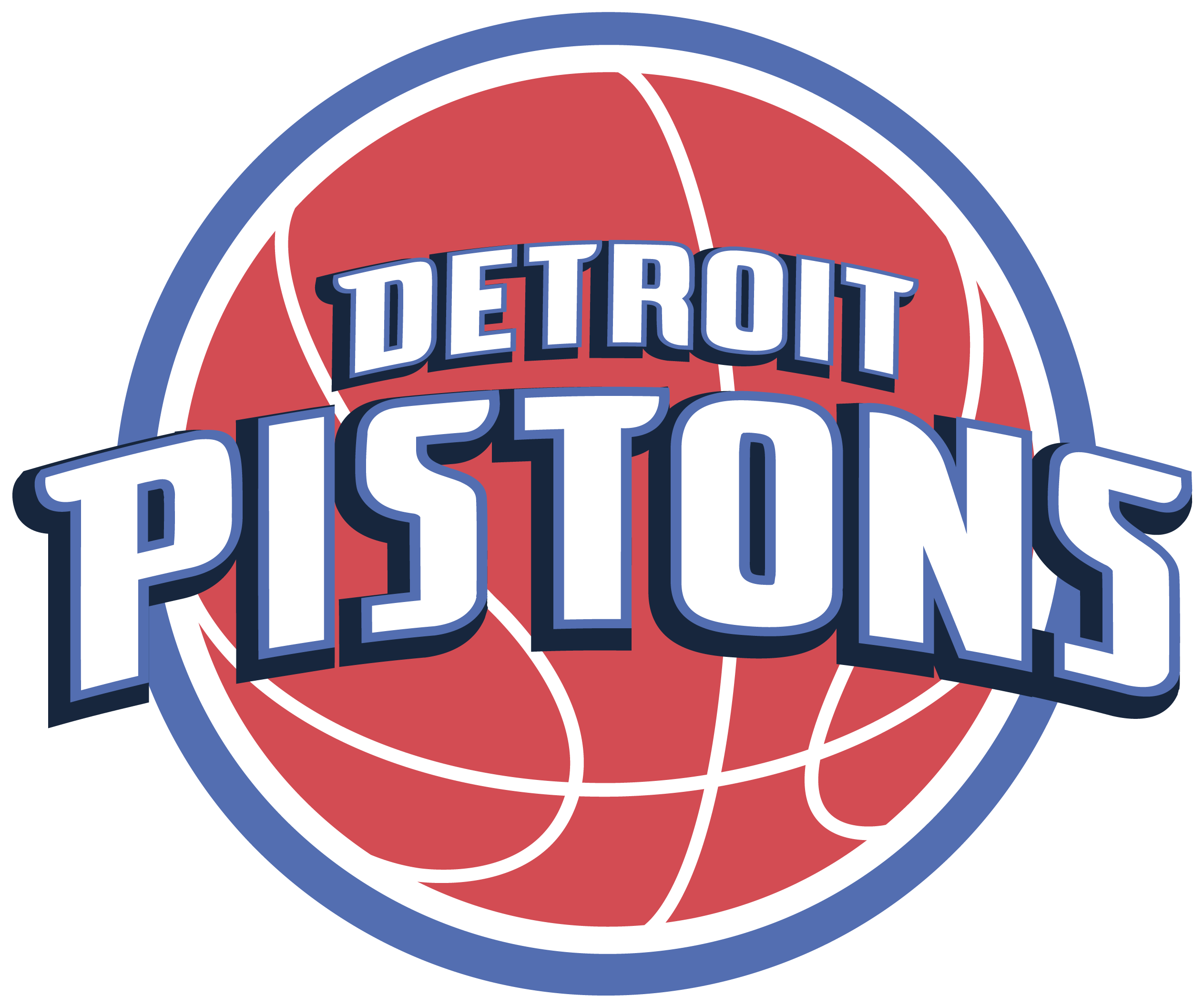 Detroit Pistons Clipart Png - Detroit Pistons Logo 2005 (3840x2160)