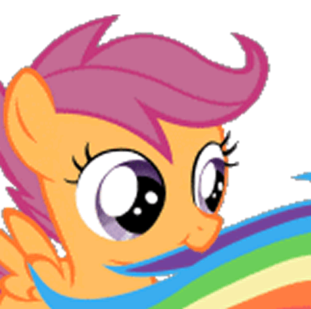 Animated, Artist Needed, Chewing, Chewing Ponies, Cute, - My Little Pony Scootaloo Gif (450x426)