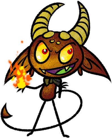 Demon - Cartoon (450x529)