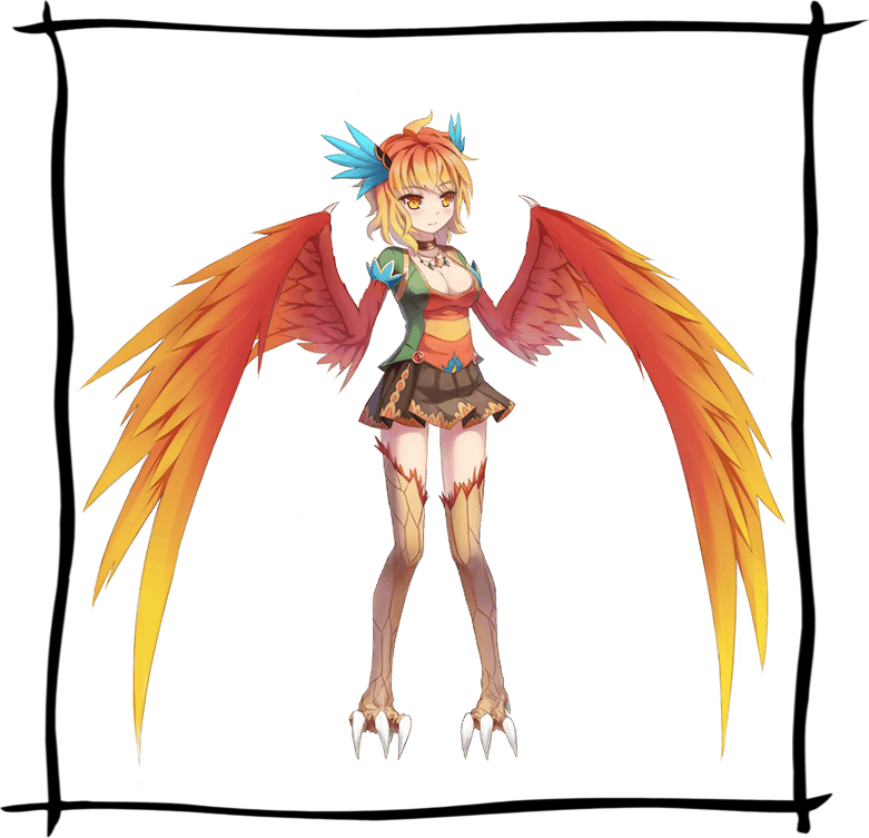 Your Charisma Increases By - Monster Musume Harpy Green (781x753)
