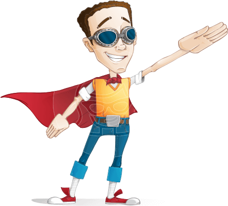Victor Nerdbolt Victor Nerdbolt - Nerd Superhero Cartoon (460x464)