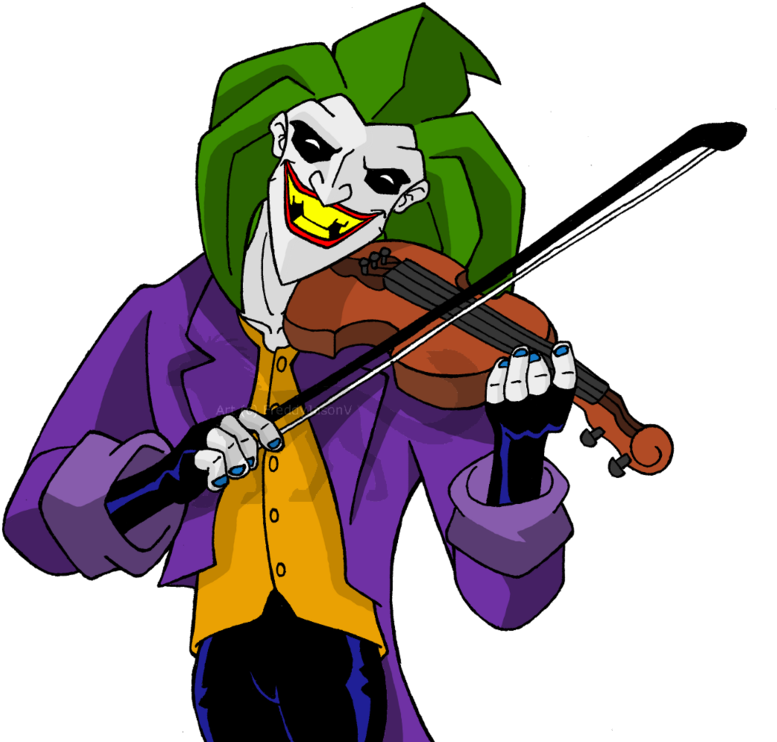 Violin Joker Cello Fiddle Clip Art - Cartoon (800x746)