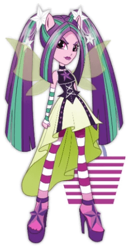 My Little Pony Telegram Sticker - Equestria Girl Aria Blaze (512x512)