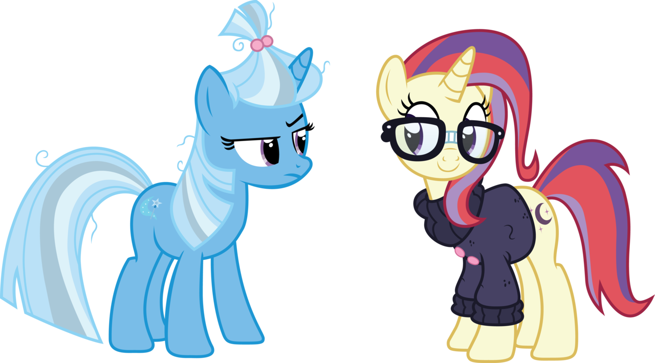 1992zepeda, Clothes, Cute, Dancerbetes, Female, Glasses, - Mlp Moondancer X Trixie (1280x710)