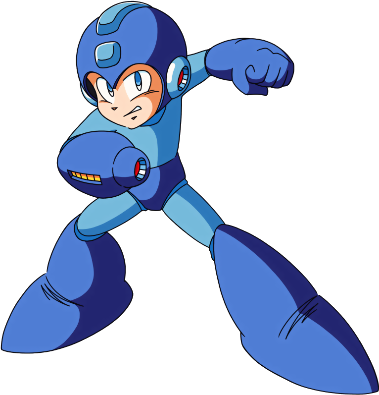 Mega Man - Blue Video Game Character (782x814)