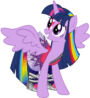 Twilight Sparkle Rainbow Rocks Pony - Mlp Rainbow Rocks Pony (420x420)