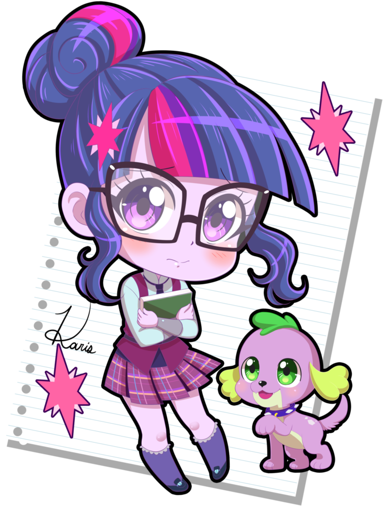Twilight Sparkle Chibi Png By Karis-coba - Twilight Sparkle Chibi (774x1032)