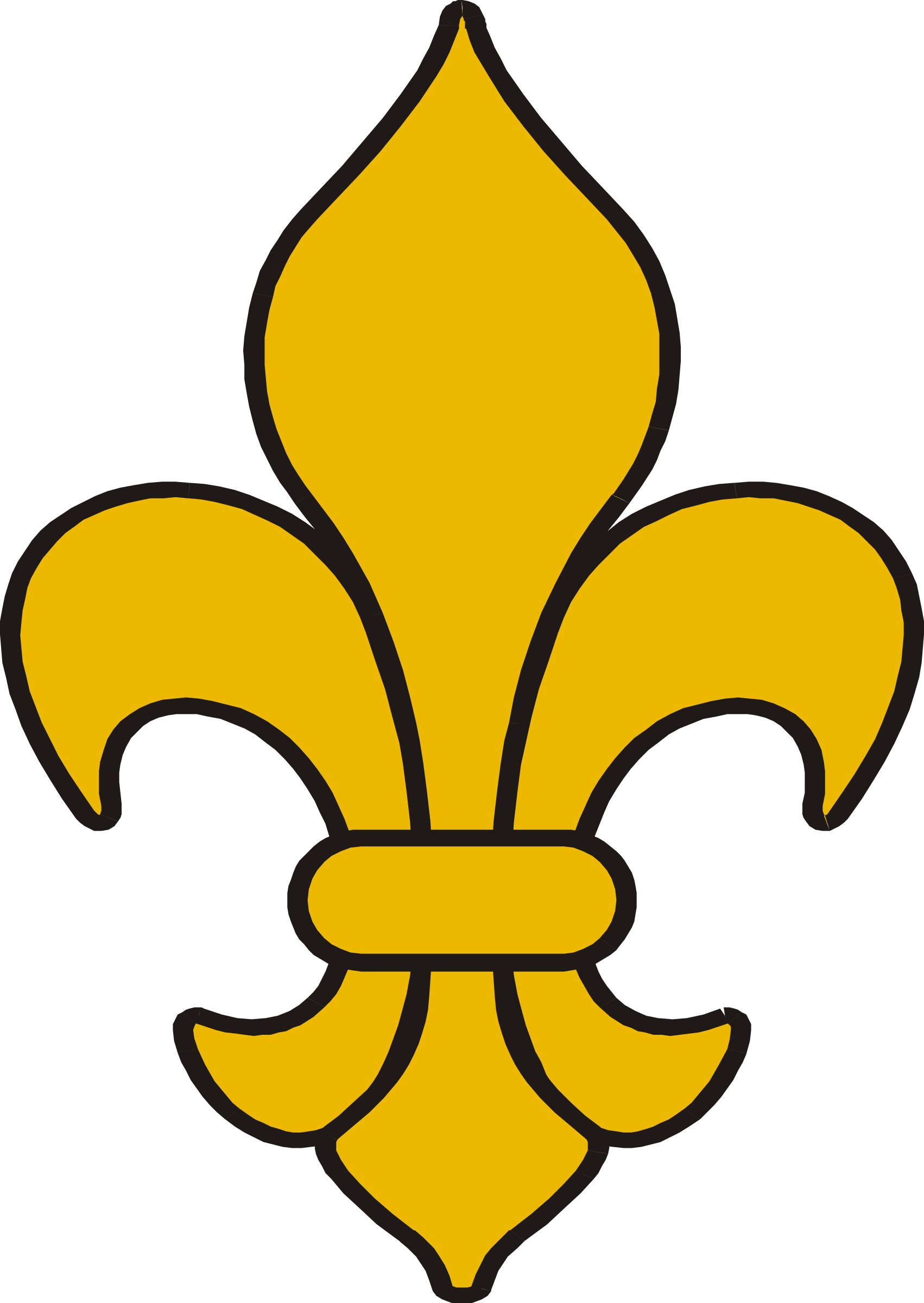 Fleur De Lys - Fleur De Lis Symbol (1702x2400)