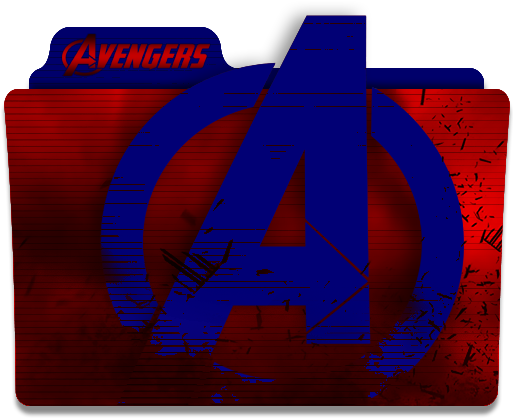 Avengers Folder Icon By Mikromike - Avengers Logo Folder Icon (512x512)