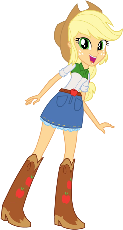 Equestria Girls Applejack - Cartoon (894x894)