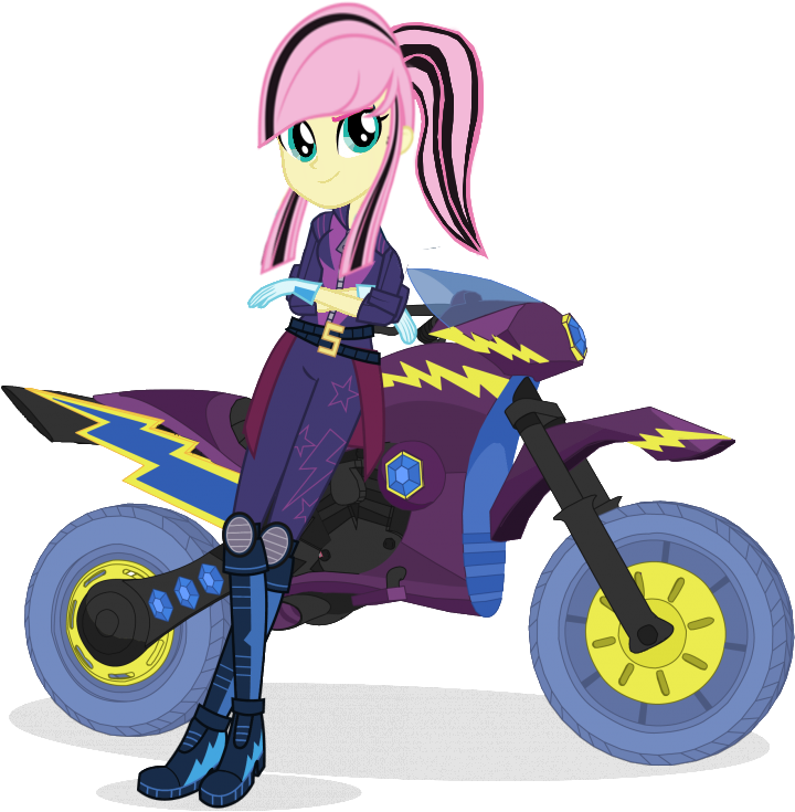 Au Fluttershy Motocross By Sunsetshimmer333 - Mlp Eg Au Fluttershy (817x817)