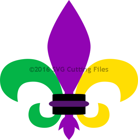 Fleur De Lis - Fleur De Lis Mardi Gras (450x457)