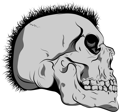 Gothic Tattoos Clipart Scene - Lucky Number 666 Tile Coaster (500x482)