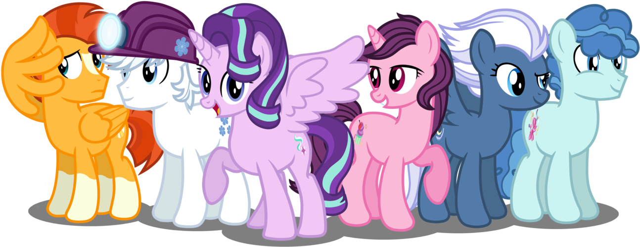 Mane 6 By Stellardusk - Mlp Alternate Universe Mane 6 (1316x607)