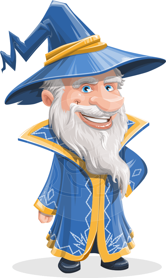 Waldo The Wise Wizard - Wizard Animated (957x1060)