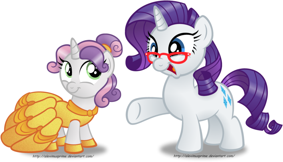 Sweetie Belle Pony Rarity Belle Twilight Sparkle Beast - Cartoon (1024x605)