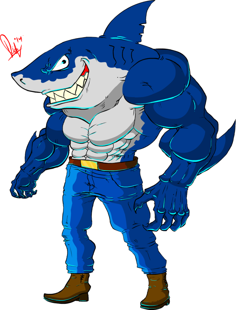 Shark Streex Drawing Clip Art - Street Sharks Cartoon Characters (780x1024)