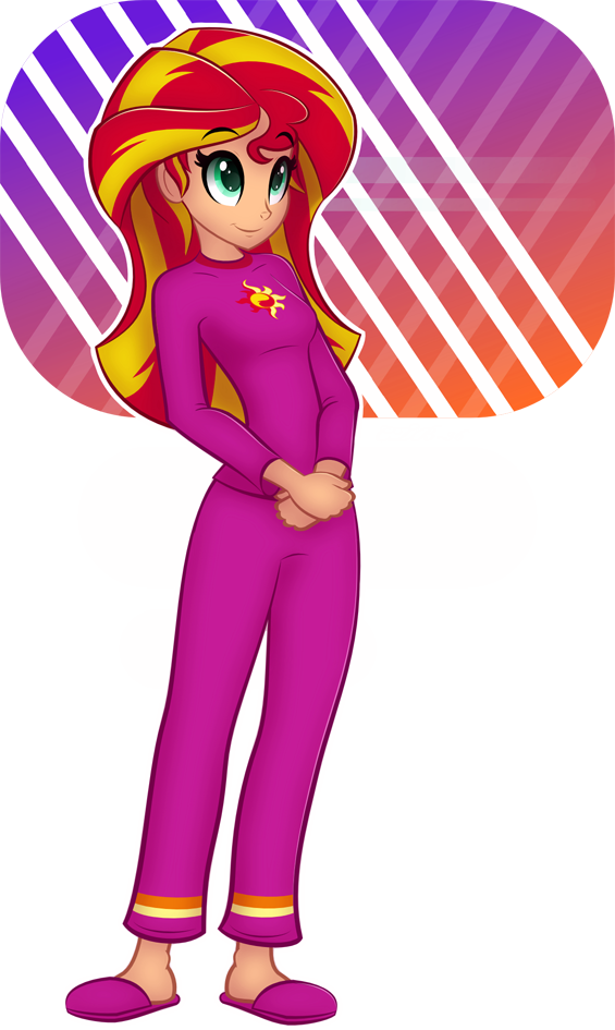 Sunset Pjs By Ctb-36 - Sunset Shimmer Pajamas (565x945)