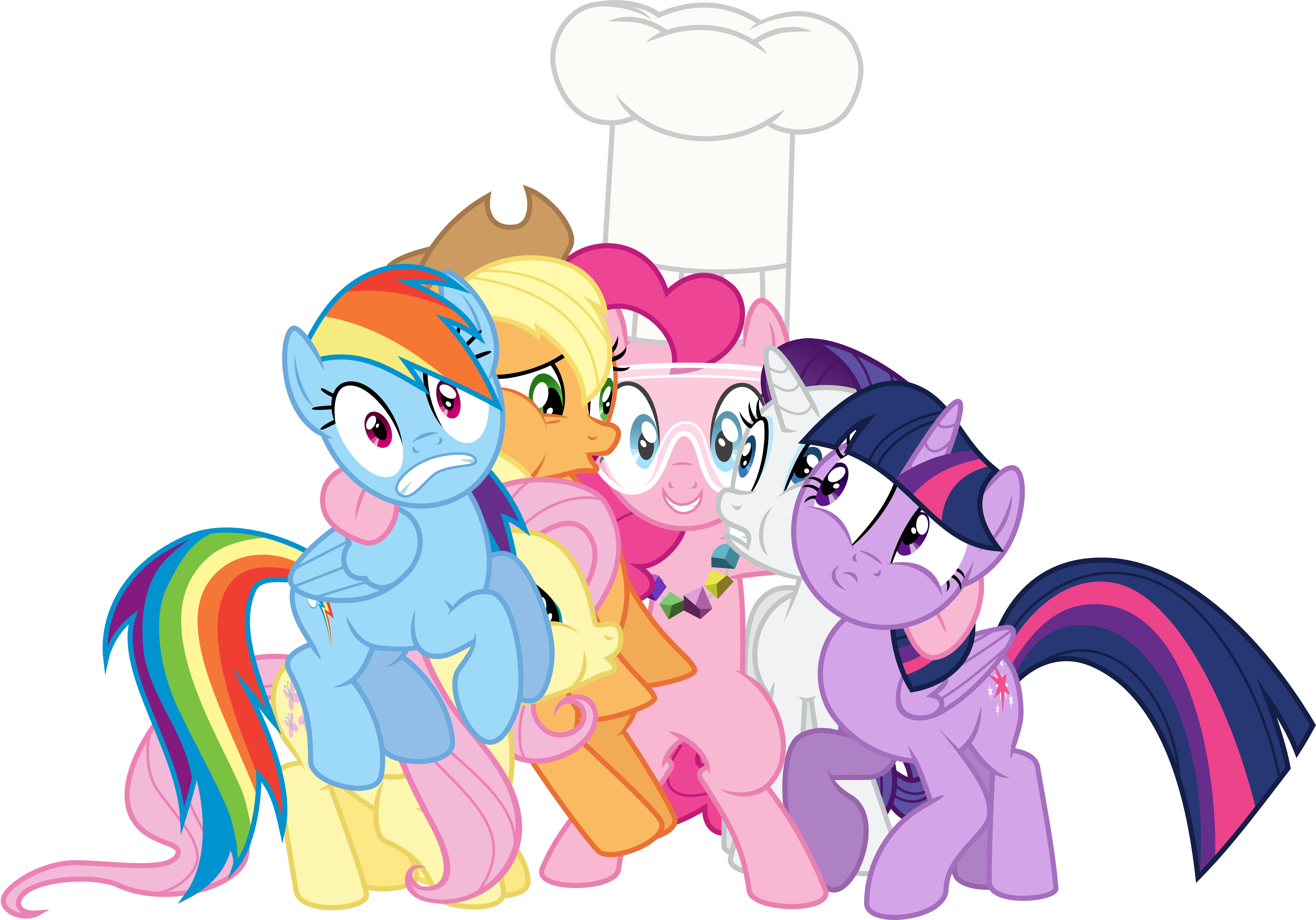 Mane Six Awkward Group Hug By Jeatz-axl - My Little Pony: Friendship Is Magic (5721x4000)