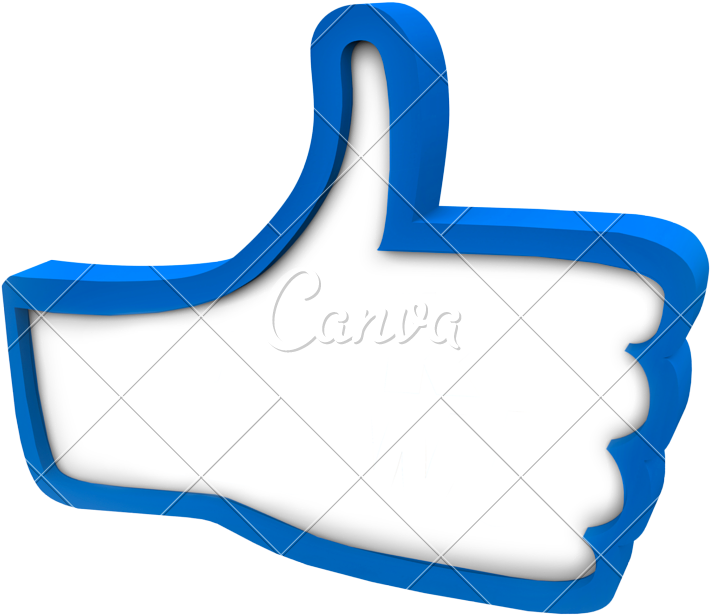 Blue Thumbs Up Icon Review Rating Feedback - Thumb Signal (800x697)