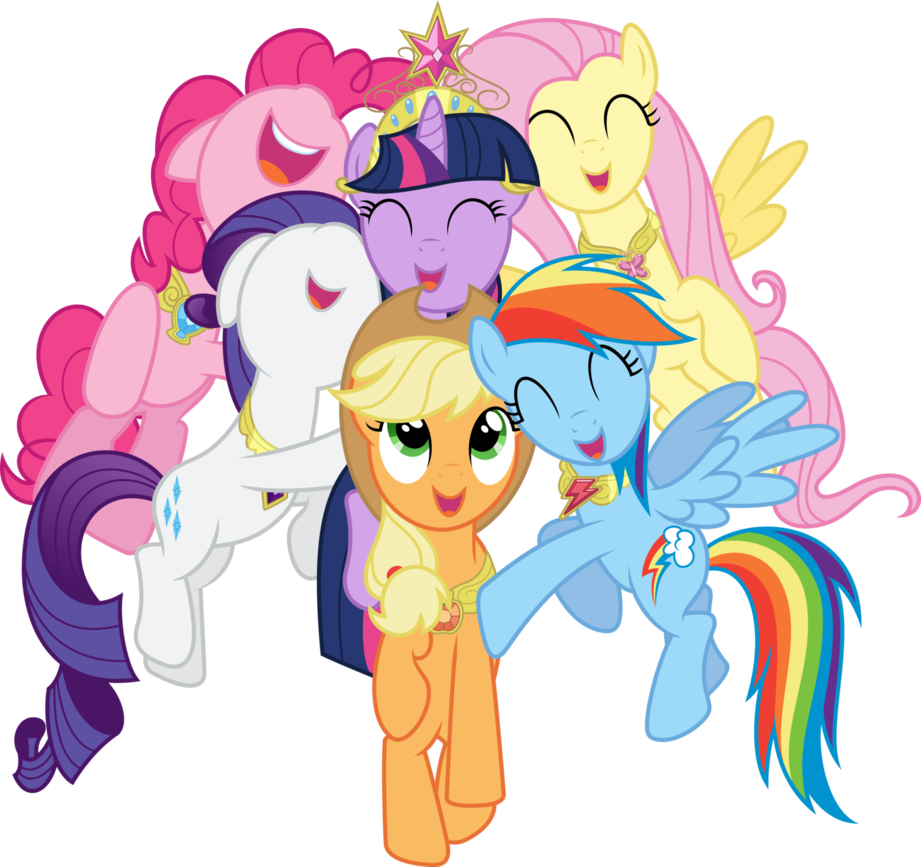 Mane Six Hug By Mehoep - My Little Pony Friendship Quotes (921x867)