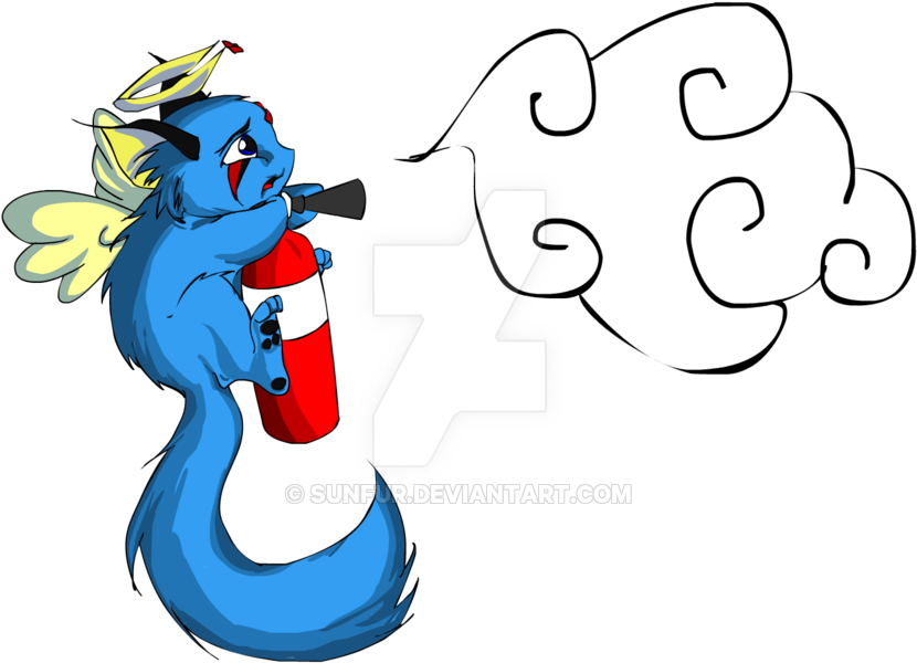 Putting Out The Fire By Sunfur - Cat People (putting Out Fire) (900x658)