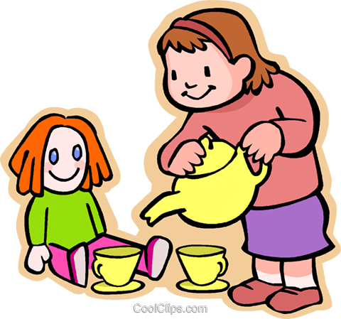 Dall Clipart Transparent - Tea Party Clip Art (480x449)