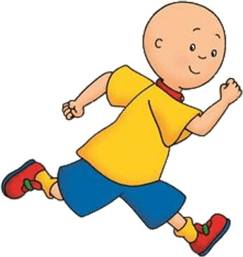 Caillou Running - Caillou Transparent Background (400x400)
