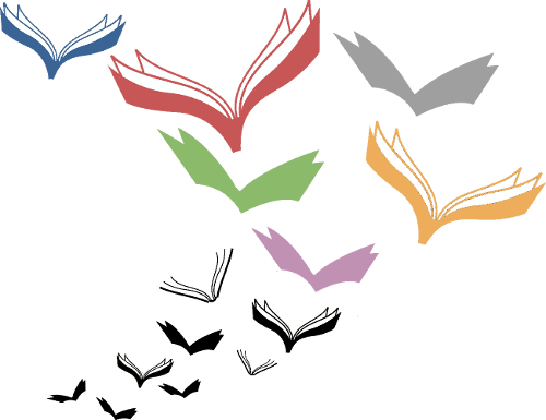 Shikomor - Flying Books Png (500x385)